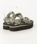 「Teva」 フラットサンダル 23cm グリ...の詳細画像1