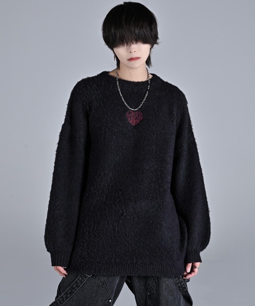 「ADRER」 長袖ニット SMALL ブルー メンズ_画像6
