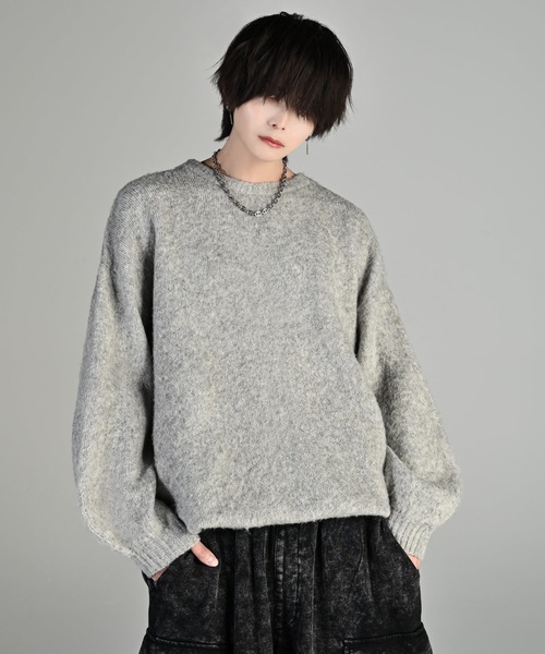 「ADRER」 長袖ニット SMALL ブルー メンズ_画像8
