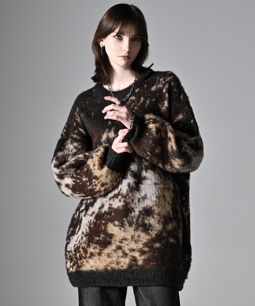 「ADRER」 長袖ニット SMALL ブルー メンズ_画像9