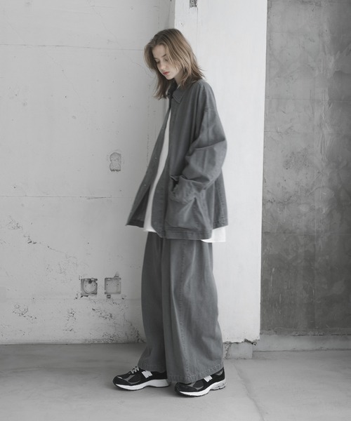 「remer」 デニムジャケット SMALL グレイッシュベージュ メンズ_画像5