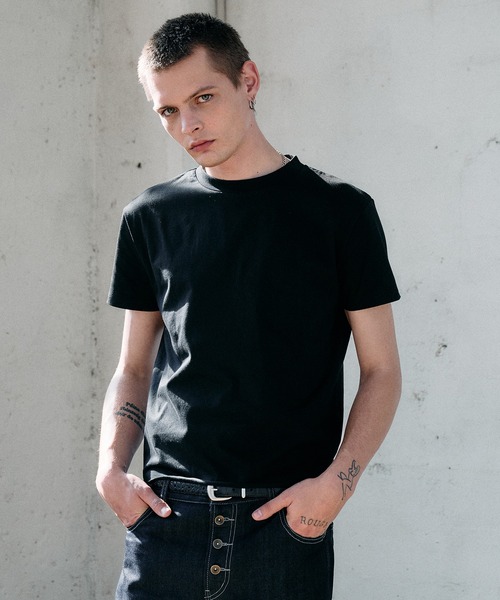 Tシャツ ジーパン Regen Glanz tシャツ roll-edge essential box T-shirt / ロールエッジ