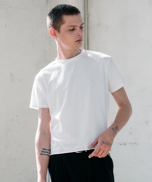 Regen Glanz tシャツ roll-edge essential box T-shirt / ロールエッジ