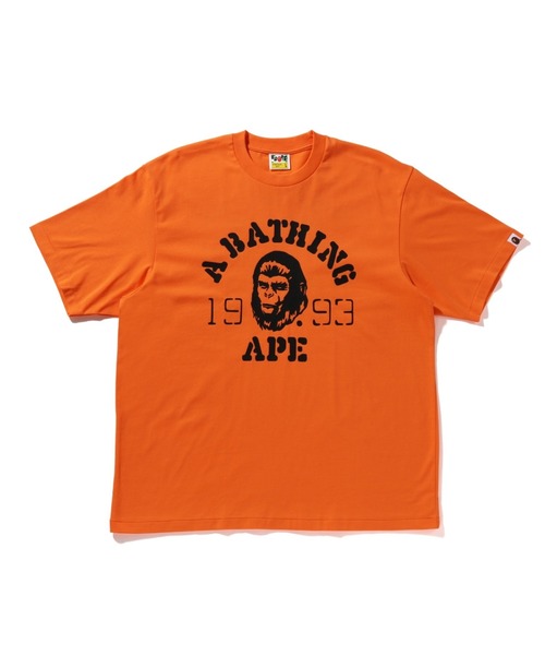 A BATHING APE（アベイシングエイプ） 半袖Tシャツ X-LARGE オレンジ