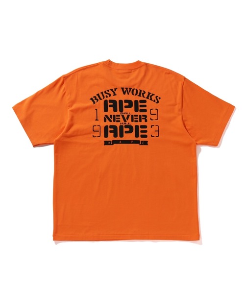 A BATHING APE（アベイシングエイプ） 半袖Tシャツ X-LARGE オレンジ