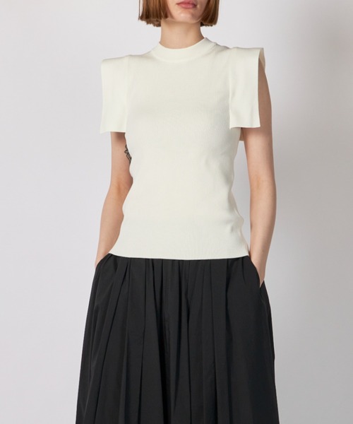 ニット/セーター SQUARE SLEEVE KNIT TOPS CLANE（クラネ） ニット セーター CLANE SQUARE SLEEVE KNIT TOPS