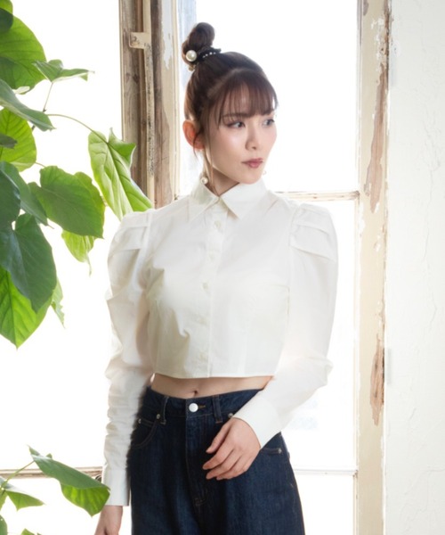 「L.H.P」 長袖シャツ M ブラック レディース_画像8