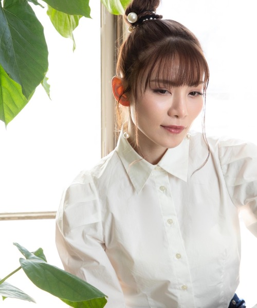「L.H.P」 長袖シャツ M ブラック レディース_画像9