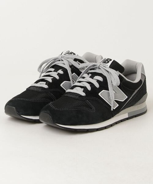 「New Balance」 ローカットスニーカー 25cm ブラック レディース