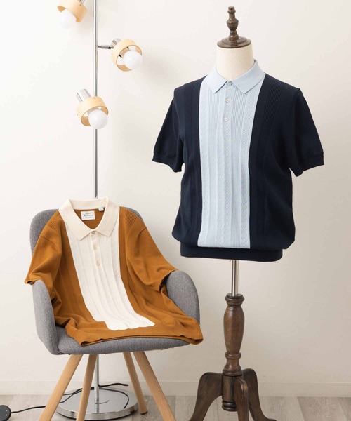 Ben Sherman（ベンシャーマン） ポロシャツ 半袖 テクスチャード