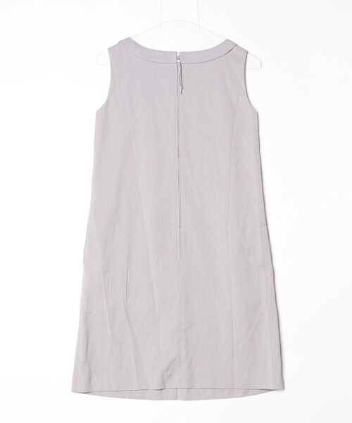 FOXEY NEW YORK ノースリーブ ワンピース　38 FOXEY NEW YORK 「FOXEY YORK」 ノースリーブワンピース 38 グレー