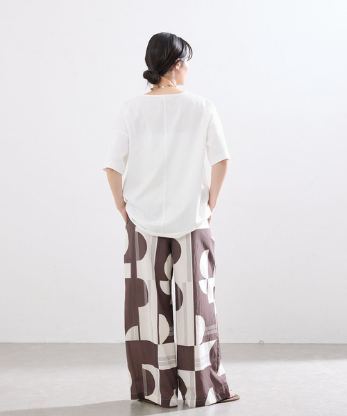 IENA（イエナ） tシャツ 半袖 「接触冷感」ボートネック オーバー