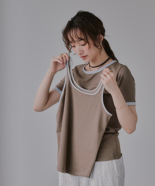 210nouve（トゥージュヌーヴ） uvカット tシャツ 半袖 「タンクセット