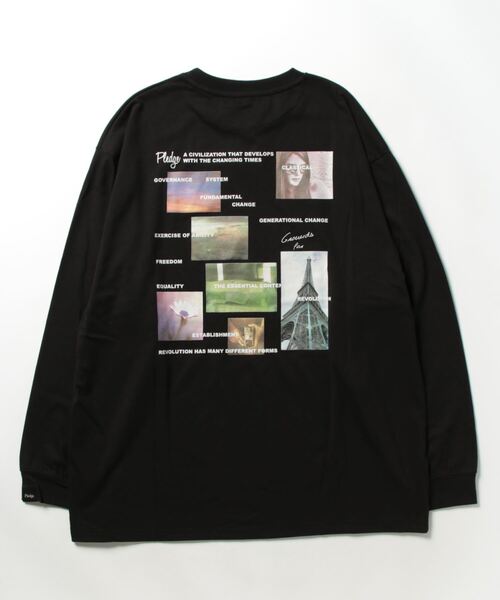 「Pledge」 長袖Tシャツ MEDIUM ホワイト メンズ_画像5