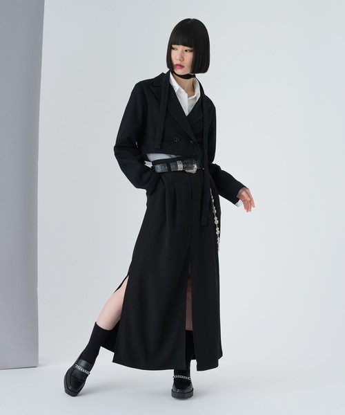 「Ellno de Mavie」 ロングスカート FREE ブラック レディース_画像9