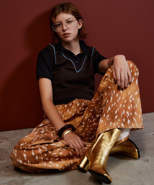 MAISON SPECIAL（メゾンスペシャル） パンツ Wide Bambi Print Pants