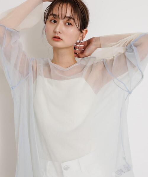 「SENSE OF PLACE by URBAN RESEARCH」 長袖ブラウス ONE グレー レディース_画像5