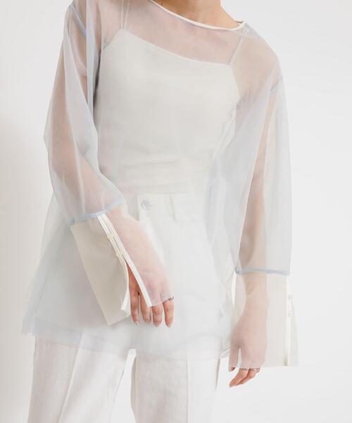 「SENSE OF PLACE by URBAN RESEARCH」 長袖ブラウス ONE グレー レディース_画像6
