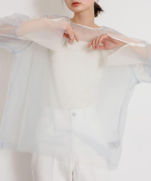 「SENSE OF PLACE by URBAN RESEARCH」 長袖ブラウス ONE グレー レディース_画像7