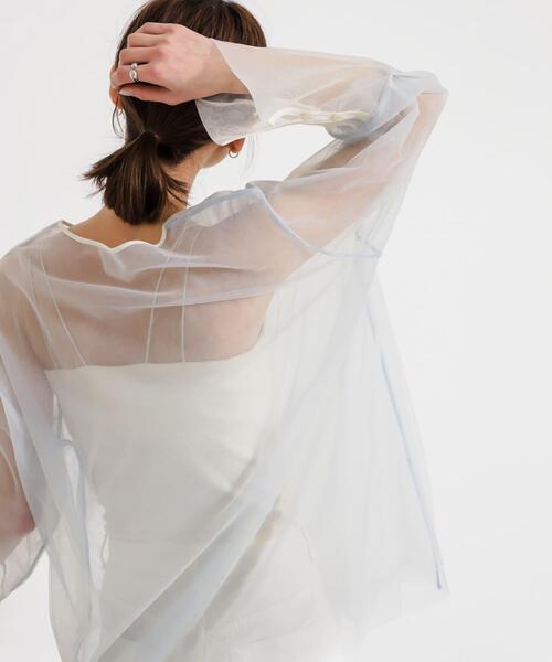 「SENSE OF PLACE by URBAN RESEARCH」 長袖ブラウス ONE グレー レディース_画像8