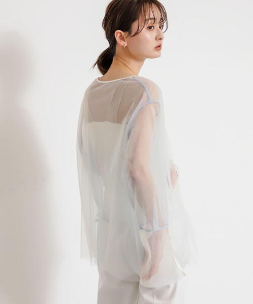 「SENSE OF PLACE by URBAN RESEARCH」 長袖ブラウス ONE グレー レディース_画像9