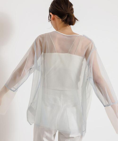 「SENSE OF PLACE by URBAN RESEARCH」 長袖ブラウス ONE グレー レディース_画像10