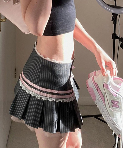 「meJane」 キュロット M チャコールグレー レディース_画像2
