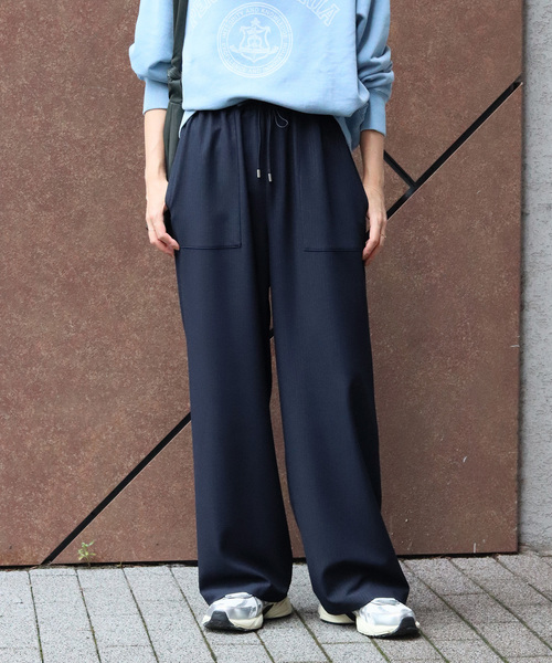 「JOURNAL STANDARD relume」 イージーパンツ 36 ブラック レディース_画像3