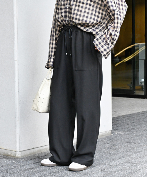 「JOURNAL STANDARD relume」 イージーパンツ 36 ブラック レディース_画像4