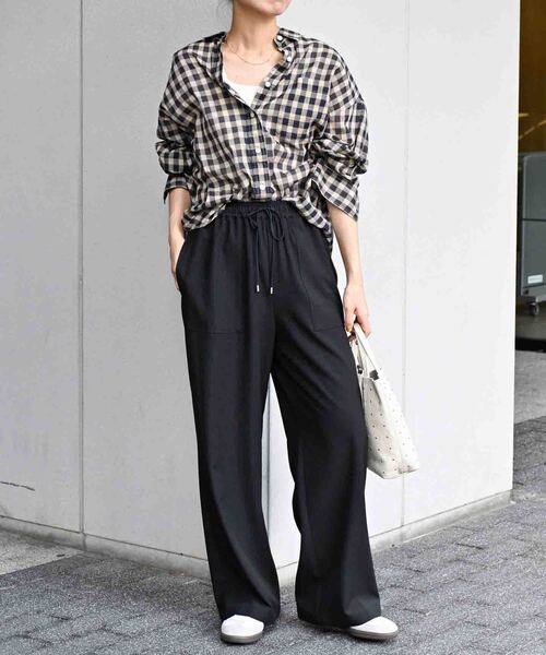 「JOURNAL STANDARD relume」 イージーパンツ 36 ブラック レディース_画像5