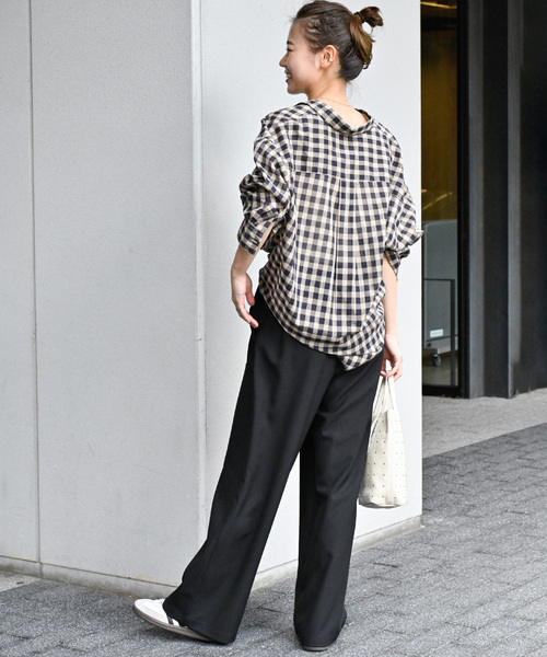 「JOURNAL STANDARD relume」 イージーパンツ 36 ブラック レディース_画像8