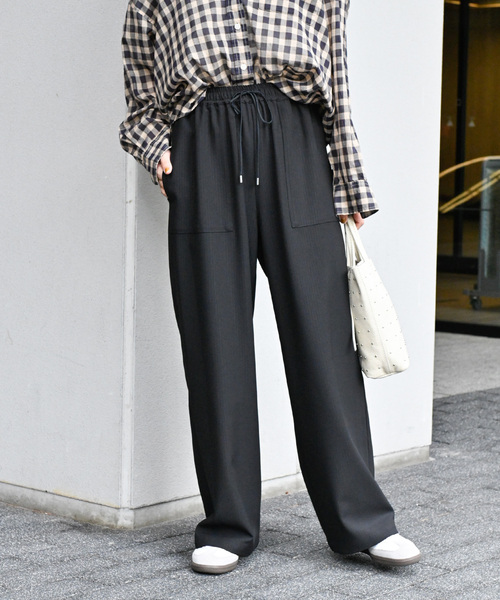 「JOURNAL STANDARD relume」 イージーパンツ 36 ブラック レディース_画像9