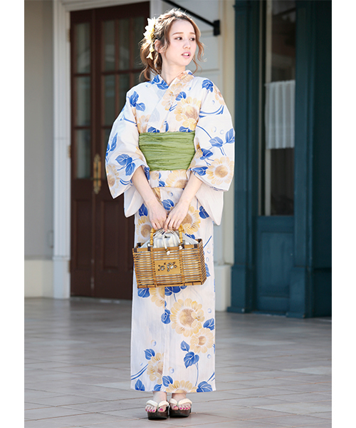 bonheur saisons（ボヌールセゾン） 浴衣 浴衣3点セット （浴衣＋帯＋