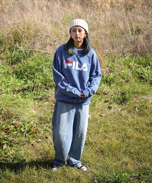FILA トレーナー スウェット 「FILA」 デカ ロゴ プリント 裏
