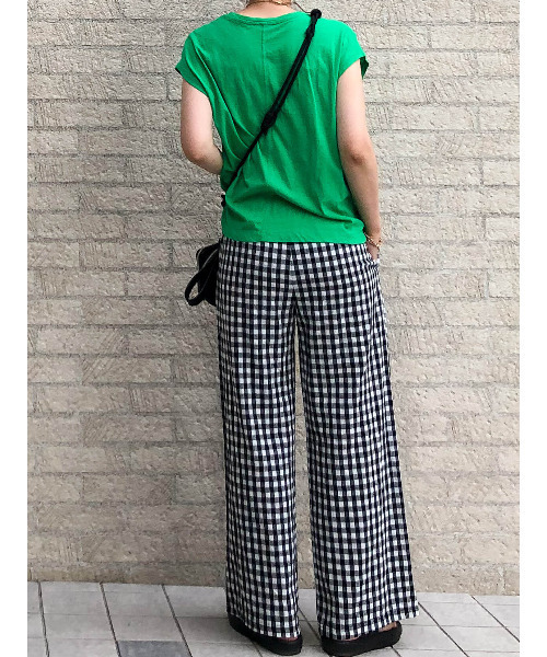 パンツ Ginghamcheck wide pants / ギンガムチェックワイドパンツ パンツ Ginghamcheck wide pants / ギンガムチェックワイドパンツ