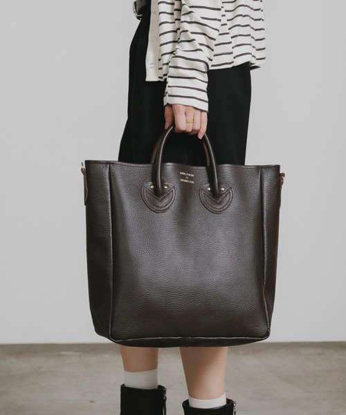 【美品】YOUNG&OLSEN エンボスドレザー　トートバッグ XS 黒 YOUNG&OLSEN The DRYGOODS STORE（ヤングアンドオルセン） トート