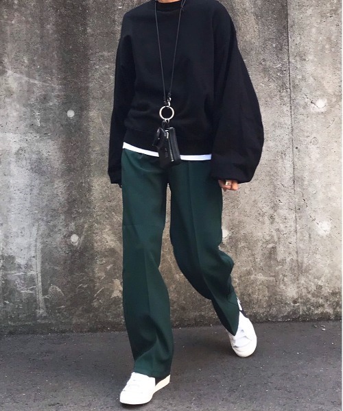 【国内発送】HERMES ストレートパンツ センタープレス パンツ 国内発送】HERMES ストレートパンツ センタープレス パンツ ボトムス