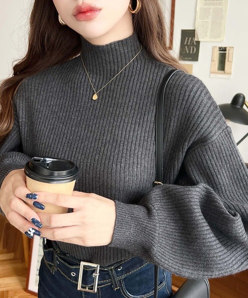 美品✨MORABITO モラビト プルミエ ボリュームスリーブ ニット 美品✨MORABITO モラビト プルミエ ボリュームスリーブ ニット