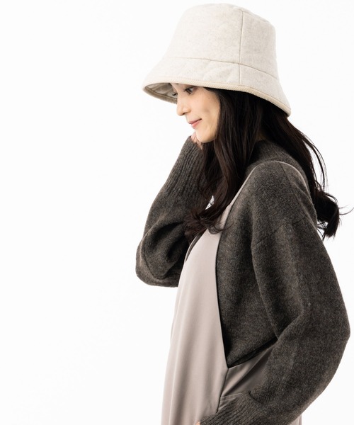 【新品未使用♪】Chapeau d' O キルティング バケットハット FUNALIVE 帽子 ハット PAGE ONE キルトバケットハット