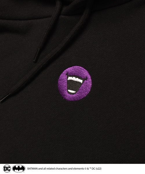 BACK TO THE FIELD パーカー 「DC/THE JOKER」ワンポイント刺繍