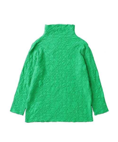 tシャツ crash jaquared highneck pull(クラッシュジャガードハイネックプルオーバー) レディース