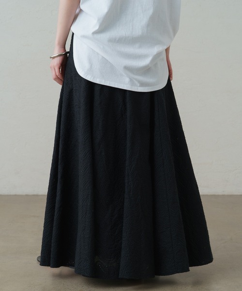 スカート ペイズリーレーススカート 