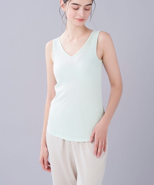 une nana cool（ウンナナクール） インナーシャツ 肌着 綿100% リブ