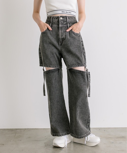「DIVIDED STATES OF OLIVE®︎」デニムパンツ 30 OLIVE des OLIVE（オリーブデオリーブ） パンツ デニム ジーンズ
