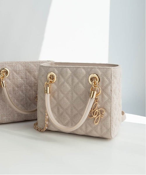 RANDA（ランダ） ハンドバッグ 2WAYキルティングバッグ : ZOZOTOWN