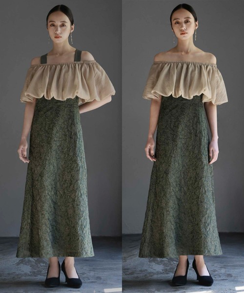 GIRL DRESS FOR NOW ドレス マルチway バルーン オフショルダー