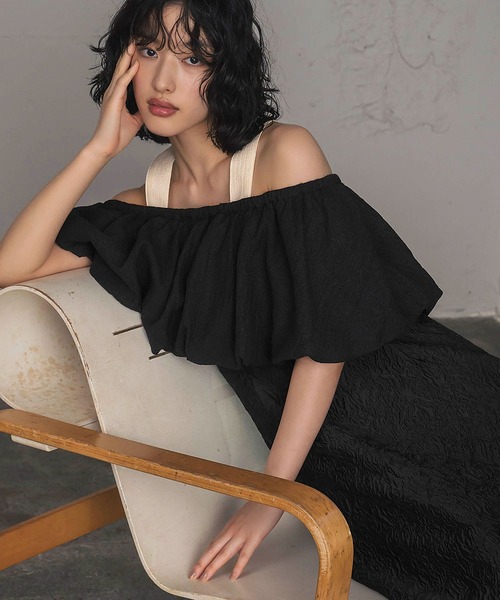 GIRL DRESS FOR NOW ドレス マルチway バルーン オフショルダー