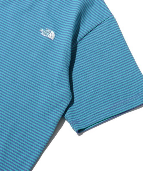 BORDERSネイビー パフスリーブ Tシャツ サイズ36 t-multi-border-14324698-s-new-