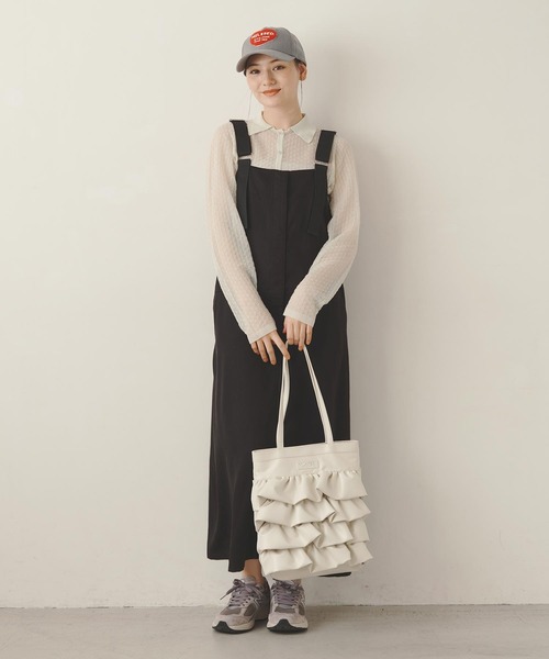 MILKFED. トートバッグ TIERED RUFFLE TOTE レディース