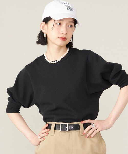 tシャツ SHIPS NINE CASE:「洗濯機可能」ワッフル TEE  レディース